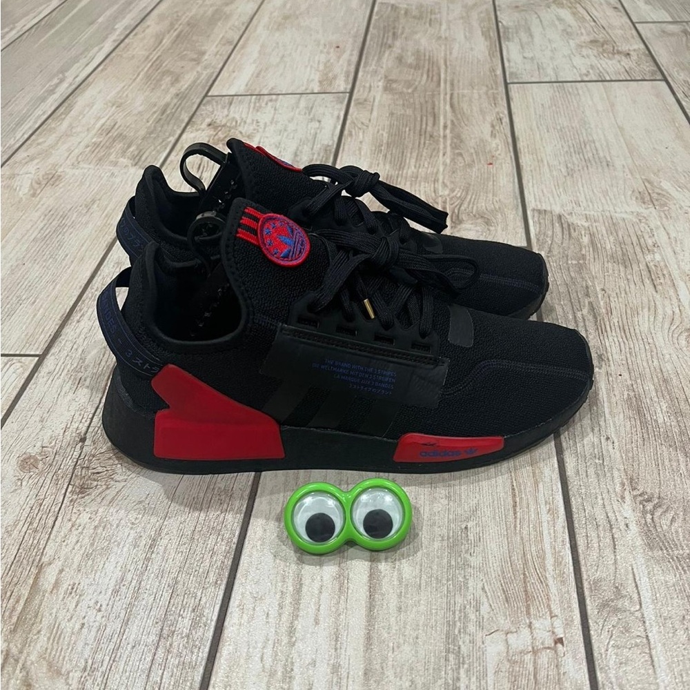 Adidas Originals NMD R1 V2 Black Red Running LifeStyle Shoes